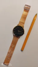 Reloj minimalista de cuarzo para hombre, cronógrafo ultradelgado, sencillo, de negocios, con correa de malla de acero inoxidable, Masculino