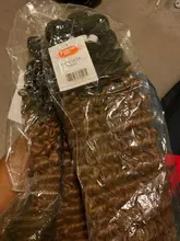 Extensión de pelo natural de 22 pulgadas, pelo sintético rizado, fibra de alta temperatura, Ombre, marrón, 2 unidades/lote, extensiones de mechones de pelo ondulado