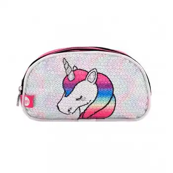 

Double pink unicorn case with Led light and sequins