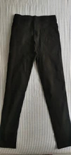 Leggings ajustados con bolsillo para mujer, pantalones de pitillo con cintura elástica, informales, de talla grande, color negro, XS-XL