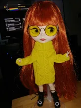 Suéter de algodón puro hecho a mano de alta calidad, vestido, Tops, opciones de ropa de muñeca, accesorios para muñeca Barbie, juguete para niña de 11,5 pulgadas