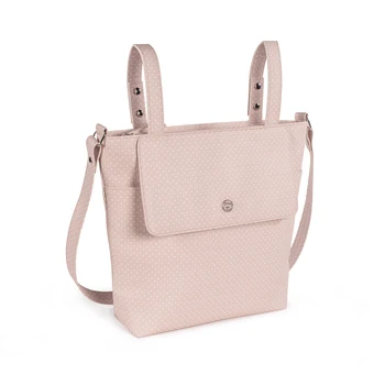 

Little Stars Panera bag from Pasito. Slope for baby car and chair, boy, girl. Polyfur with stars. Pink and blue.