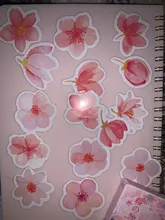 Mohamm-planificador de flores de cerezo japonés, diario de flores, decoración de papel, pegatinas Kawaii pequeñas, diario de álbum de recortes