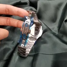 Relojes de lujo modernos con estilo para hombre, reloj de pulsera de acero inoxidable 316L con movimiento de cuarzo de alta calidad y fecha automática