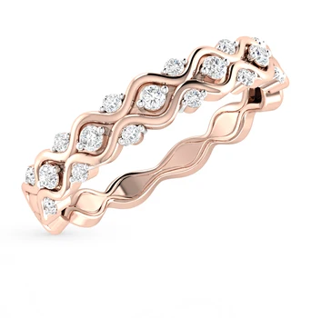 

Gold ring with diamonds sunlight sample 585