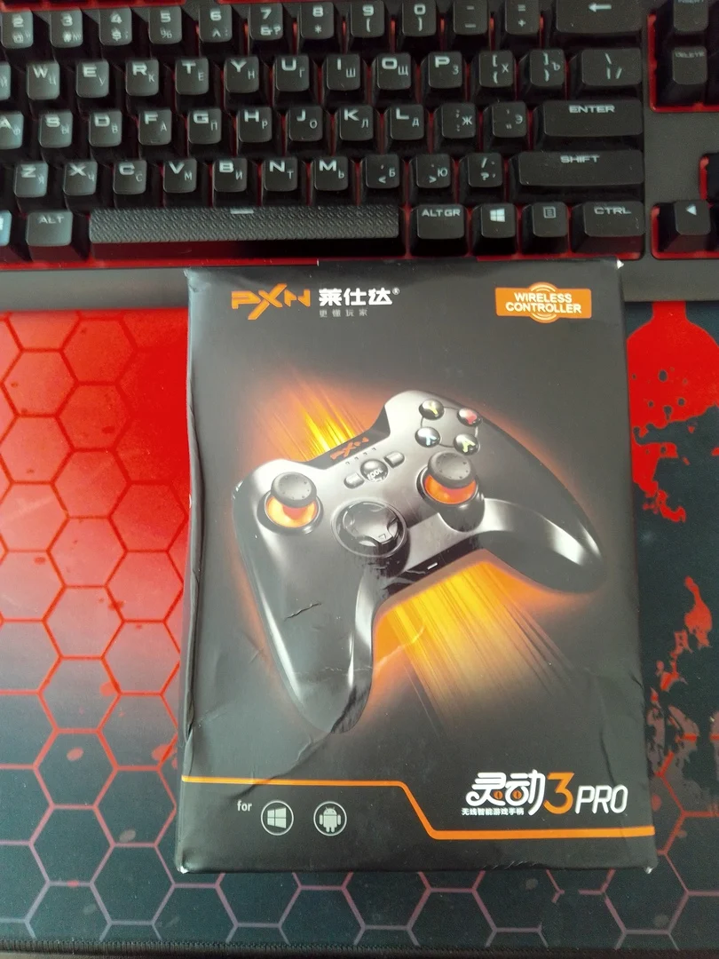Отзыв о товаре Беспроводной bluetooth игровой контроллер PXN PXN-9613 Pubg, портативный геймпад для ПК, телефона Android, ТВ-приставки, контроллер Joystic PC Mobile компьютера от пользователя M***a