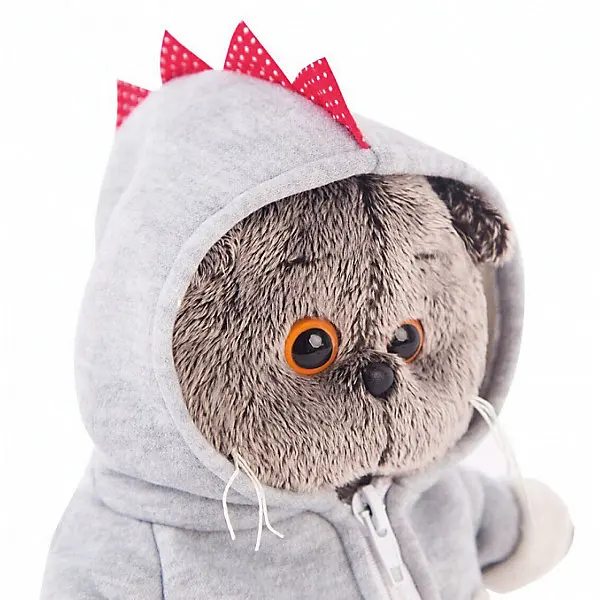 Мягкая игрушка Budi Basa Кот Басик в толстовке дракончик, 22 см