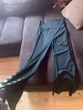 Pantalones Hippie de campana de cintura alta para mujer, pantalones elásticos acampanados, Color sólido, primavera y verano, 2021