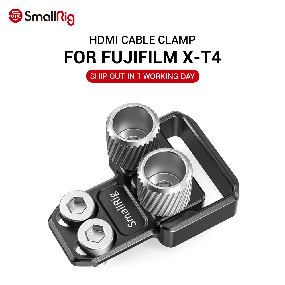 

SmallRig HDMI and USB Type-C Cable Clamp for FUJIFILM X-T4 Cages 2809