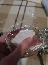 Pulsera para tobillo con diamantes de imitación, brazalete de cristal joyería, Color plata, elástica, 1/2/3/2021 filas, 4/5