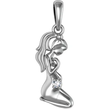 

Volga jeweler pendant with 1 cubic zirconia