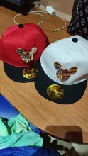 Oro Mickey oído sombreros para bebés varones de accesorios de bebé niña lindo béisbol Hip Hop gorras de los niños de dibujos animados deporte gorra ajustable 2-8Y