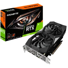 Видеокарта Gigabyte nVidia GeForce RTX 2060 1755MHz 6144MB 14000MHz 192 bit RTL [GV-N2060OC-6GD]