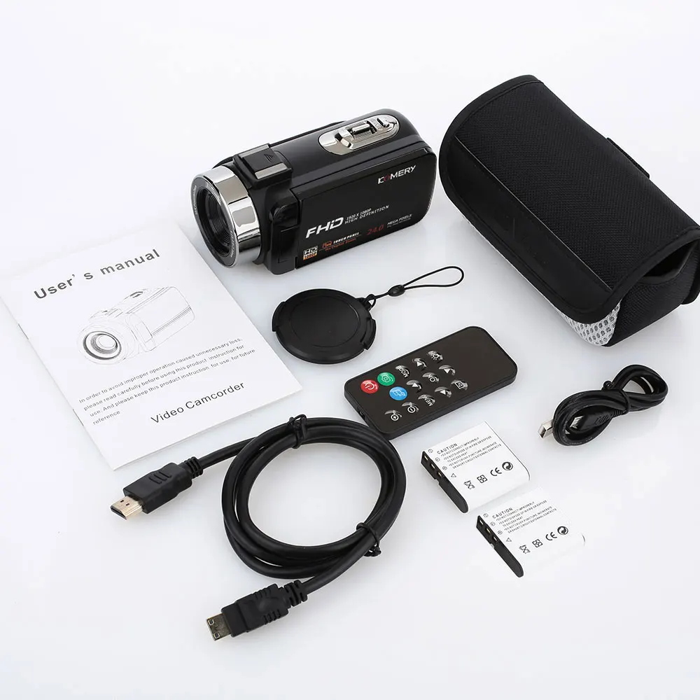 Camera 2Battery Full HD wifi-глазок для двери с монитором профессиональное ночное видение анти-встряхивание 4K цифровая фотокамера видеокамера Стабилизатор потока HDMI SD CMOS - Color: Camera 2Battery