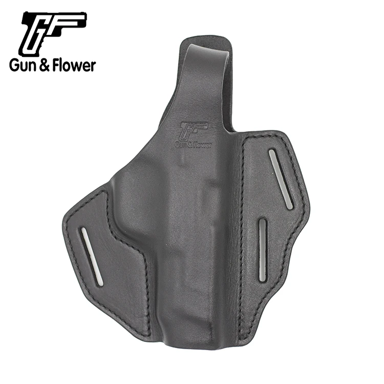Gunflower Open Top Belt OWB Leather Holster for M&ampP 45 Compact Three Slot Pancake Outside The Waistband | Спорт и развлечения