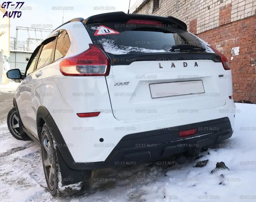 Спойлер на крышку багажника для Lada X-Ray- губная сабля внешний материал АБС-пластик Стайлинг тюнинговая накладка