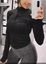 Peeli-chaqueta deportiva de manga larga con cremallera para mujer, camisa de Yoga para Fitness, ropa de gimnasio cálida para invierno, abrigos para correr, ropa de entrenamiento