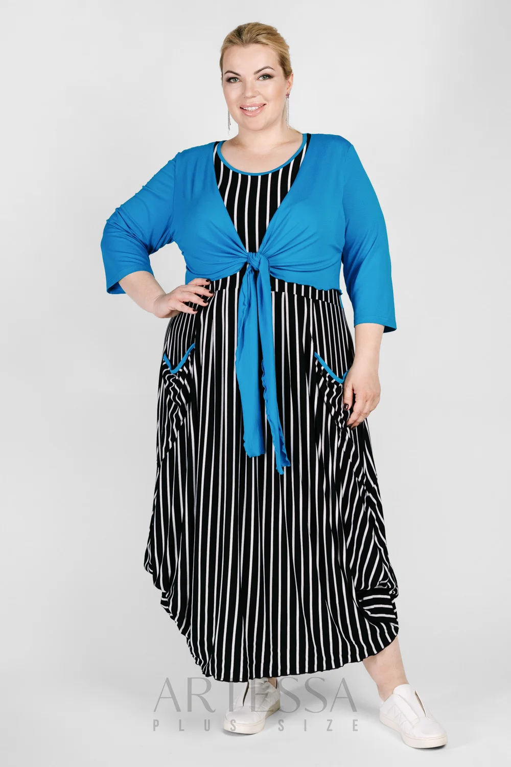 Spezieller Deal 18% OFF - Sommer kleid artessa plus größe, midi