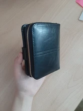 Cartera corta de PU para mujer, monedero pequeño rojo con cremallera y botón, monedero con bolsillo para monedas, gran oferta