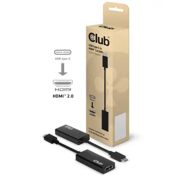 

CLUB3D Active USB 3.1 Type C to HDMI 2.0 UHD Adapter