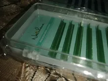 NATUHANA individuales-extensiones de pestañas de visón, de Corea, Color verde, azul y morado, Pestañas postizas naturales suaves de colores