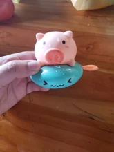 Cerdo de juguete de dibujos animados para bebé, juguete de agua clásico para bebé, Tortuga de natación infantil, cadena enrollada, relojería, juguete de playa para niños, 1 ud.