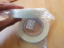 Cinta de fibra de vidrio resistente de 50M, cinta de rayas transparentes de un solo lado, adhesiva de fibra de vidrio, embalaje de flejado Industrial, sello fijo