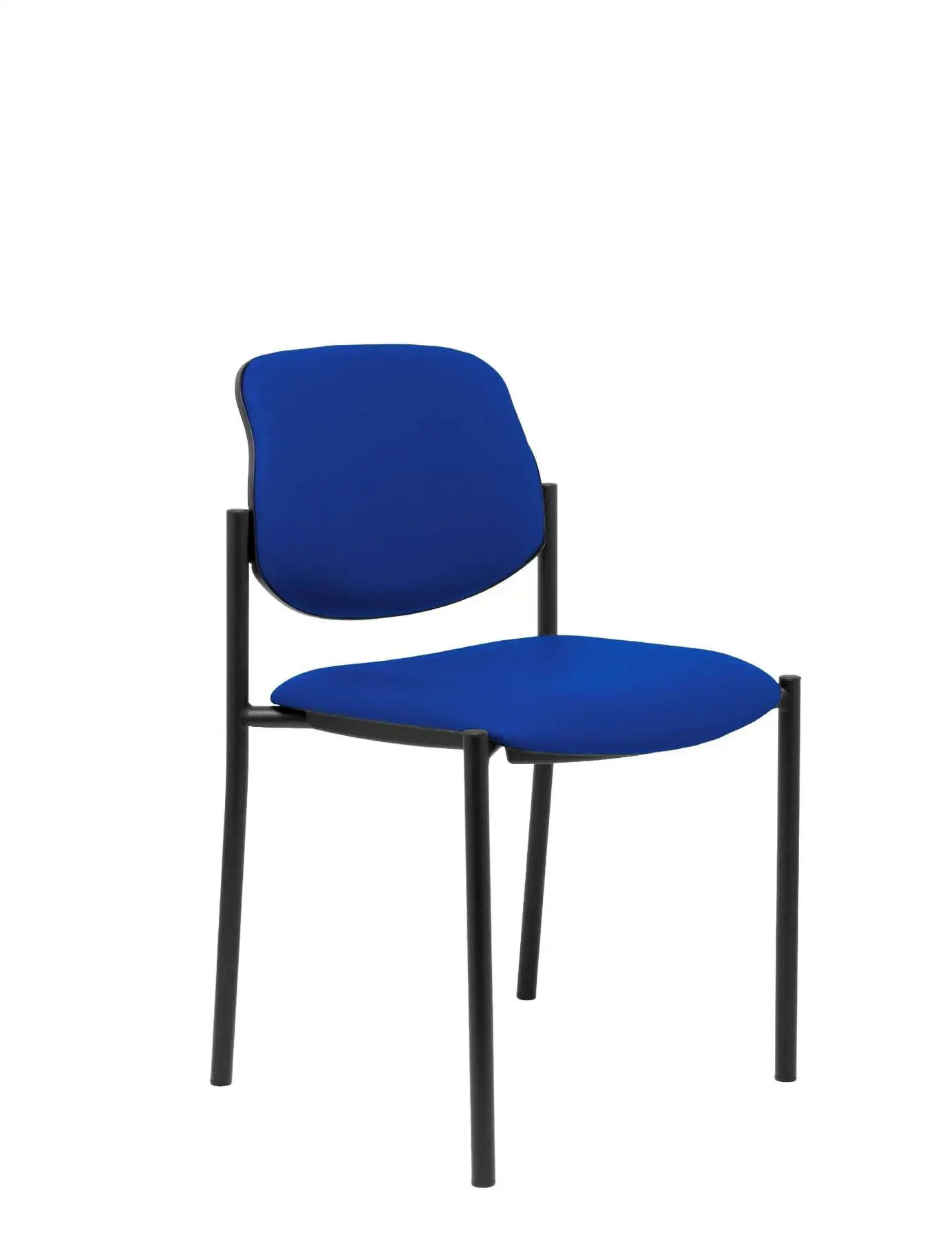 Стул для посетителей 4's Topsy и estrua Negro up seat backstop обитый тканью сходный цвет синий