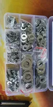 Juego de arandelas planas de acero inoxidable M2, Kit de juntas de anillo de M3 M4 M5 M6 M8 M10 M12, arandelas lisas, Kit de Metal surtido para lavador, 620/1010 Uds.