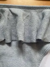 Female Swimsuit Bikini-Set Two-Pieces Ruffled Women V2764 Mid-Waist-Bather Lady New