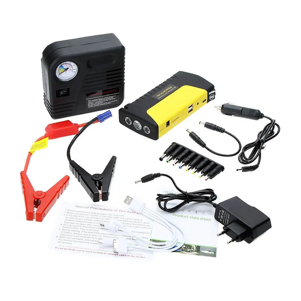 Джамп Стартер 2USB Многофункциональный портативный 12V Jump Starter