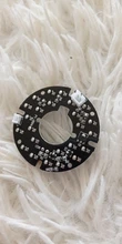 Placa LED IR de 90 grados para cámaras de vigilancia, accesorios de CCTV, luz infrarroja, 24 granos, visión nocturna, diámetro de 44mm