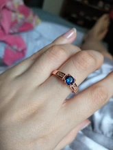 AAA + Zircon Cubic Zirconia 4 garra dedo anillo para mujer oro Color de rosa de cristal de moda de joyería de marca comentado DWR051M