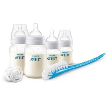 

Philips Avent SCD806 / 00 Kit Newborn Anti-colic 2 bottles 125 ml Classic + + 2 bottles 260 ml Classic ++ 1 pacifier + 1 cepi