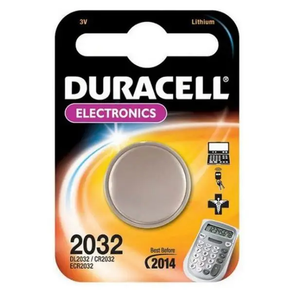 Литиевая батарея таблеточного типа сотовый Батарея DURACELL DRB2032 CR2032 3V