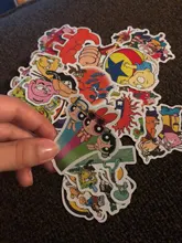 Pegatinas de equipaje para niños y niñas, 50 Uds., grafiti clásico de los 90, impermeable, para monopatín, Maleta de viaje, teléfono, portátil