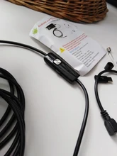 Cámara endoscópica Flexible impermeable, 7mm, 5,5mm, IP67, Micro USB, cámara endoscopio industrial para teléfono Android, PC, 6LED, ajustable