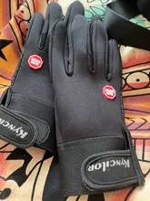 Otoño e Invierno de los hombres de las mujeres ciclismo guantes de dedo completo para pantalla táctil de deportes al aire libre guantes bicicleta guantes con Logo reflectante