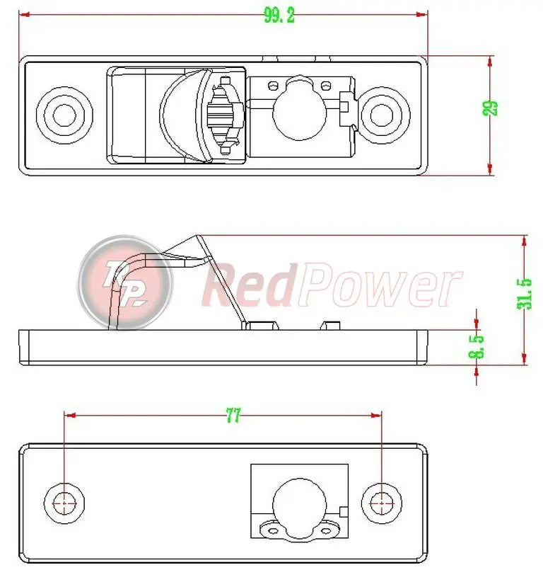 Камера Fish eye RedPower CHV063 для Chevrolet Aveo(02+), Cruze(08+) седан, Captiva(06+), Epica(06-12), Lacceti(02+) и т.д