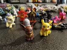 Figuras de acción de Pokémon, 144 diferentes figuras de Pokémon coleccionables, cartas, 24 especies por bolsa, muñecos de 2,5-3 cm