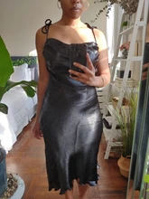 Asymmetrical Dress Satin-Straps Backless Julissa Mo Metallic Elegant Female Women Summer