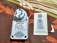 Enchufe de la UE, enchufe inteligente GSM, inglés, ruso, SMS, Control remoto, temporizador, controlador de temperatura con Sensor, enchufe de toma de corriente