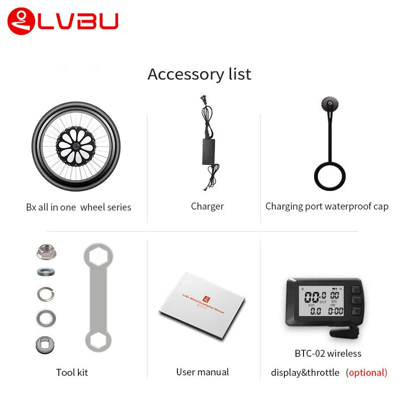 Factory price electric bike conversion kit lithium battery with peddle assist all in one piece front rear Wheel for bicycle