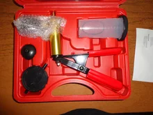 Mr Cartool-Herramientas de purga de líquido de freno, vacío Manual, Kit de probador de bomba de vacío, medidor de presión de bomba de aluminio