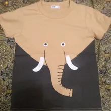 Camiseta de manga corta de algodón con dibujos de animales para niños y niñas, ropa de verano, dibujo de mono de León, coche rojo