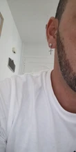 Pendientes de acero de titanio fresco para hombre y mujer, aretes de Clip de acero de titanio fresco, joyería de oro negro, 2020
