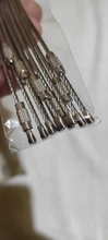 10 uds/1,5/2mm llavero EDC Etiqueta de cuerda de alambre de acero inoxidable lazo de Cable tornillo dispositivo de bloqueo clave llavero círculo campamento utensilio para colgar