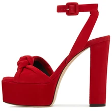 

Women Chunky High Heels Ankle Strap Sandal Platform Sexy Open Toe Evening Party Dress Shoes Popular Summer Lady Sandals I-SL-2