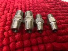 Thread Pipe-Fitting-Connector Nipple Male 304-Stainless-Steel 1/2-3/8-Hex High-Pressure-Resistant