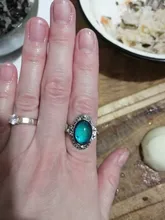 Vintage Color Retro cambio anillo Oval emoción sentimiento cambiante anillo de Control de temperatura de Color anillos para las mujeres
